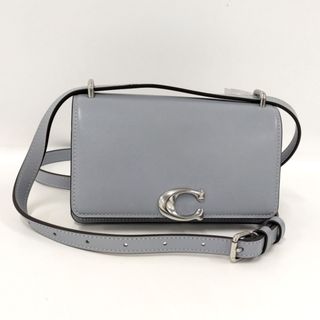 コーチ(COACH)のCOACH ショルダーバッグ レザー グレーブルー CD724(ショルダーバッグ)