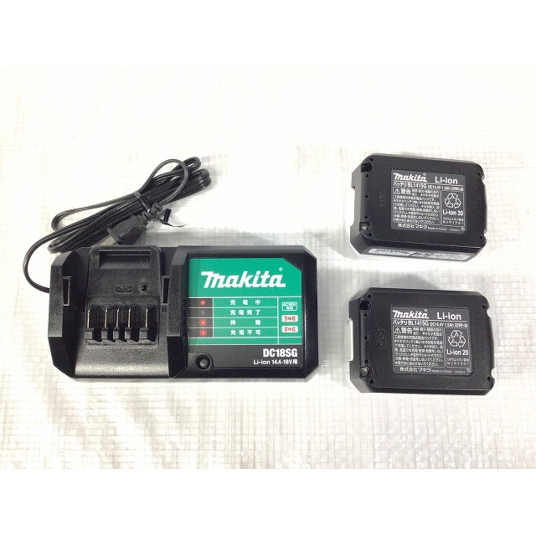 Makita(マキタ)の☆中古美品☆ makita マキタ 14.4V 充電式インパクトドライバー MTD001DSX バッテリー2個(1.5Ah) 充電器+ケース 87748 自動車/バイクのバイク(工具)の商品写真