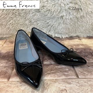 極美品　Emma Francis 3cmヒール バレエシューズ　22cm(ハイヒール/パンプス)