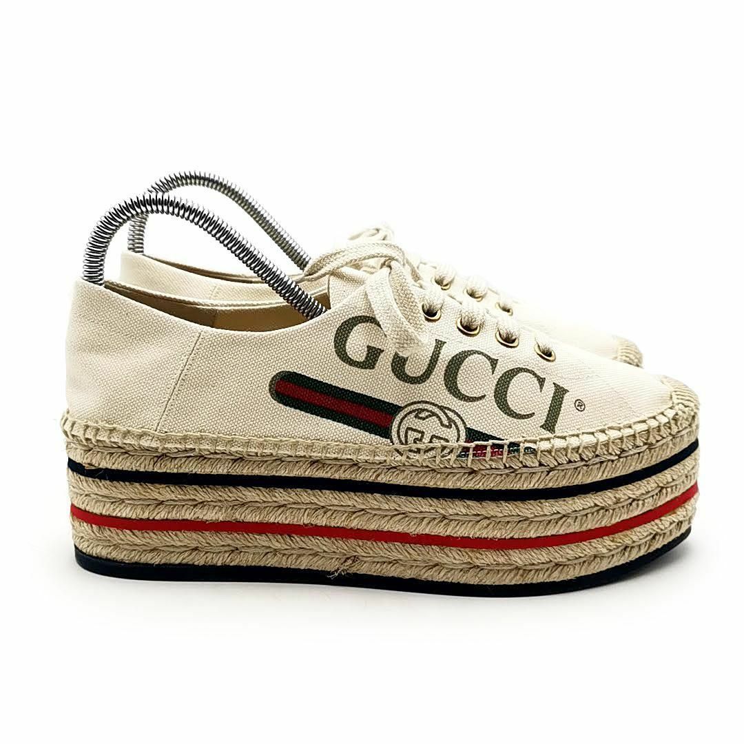 Gucci(グッチ)の美品 グッチ GUCCI エスパドリーユ シェリーライン 03-24031803 レディースの靴/シューズ(スニーカー)の商品写真