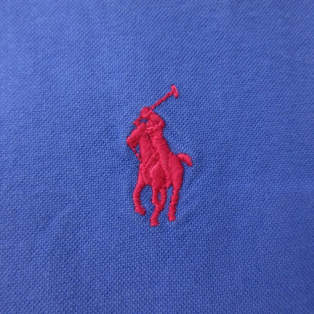 Ralph Lauren(ラルフローレン)の古着 ラルフローレン Ralph Lauren 長袖 ブランド シャツ キッズ ボーイズ 子供服 ワンポイントロゴ コットン ボタンダウン 青系 ブルー 23dec14 キッズ/ベビー/マタニティのベビー服(~85cm)(シャツ/カットソー)の商品写真