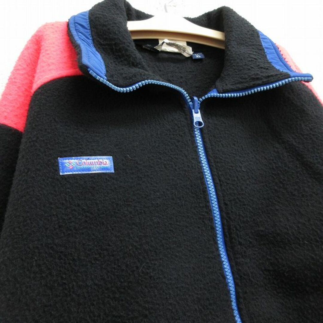 Columbia(コロンビア)の古着 コロンビア COLUMBIA 長袖 フリース ジャケット キッズ ボーイズ 子供服 90年代 90s USA製 黒他 ブラック 23dec15 キッズ/ベビー/マタニティのベビー服(~85cm)(シャツ/カットソー)の商品写真