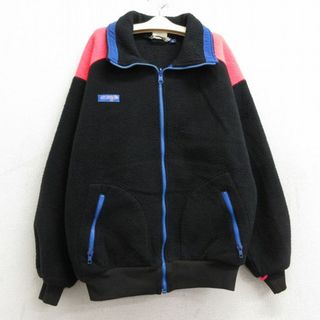 古着 コロンビア COLUMBIA 長袖 フリース ジャケット キッズ ボーイズ 子供服 90年代 90s USA製 黒他 ブラック 23dec15