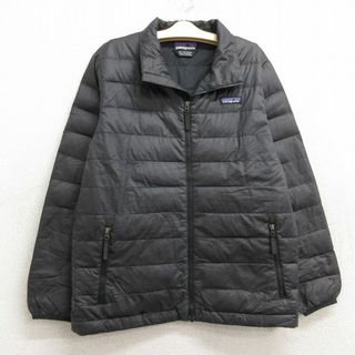 パタゴニア(patagonia)の古着 パタゴニア patagonia 長袖 ダウン ジャケット キッズ ボーイズ 子供服 黒 ブラック 23dec19(シャツ/カットソー)