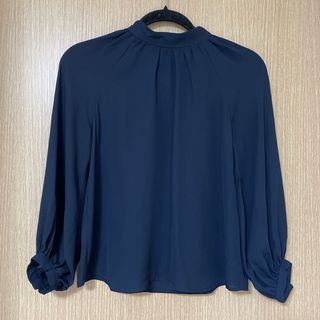 Banana Republic - 新品　バナナリパブリック　ブラウス　ハイネックブラウス　ネイビー