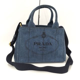 プラダ(PRADA)のPRADA 2WAYトートバッグ カナパ デニム ブルー 1BG439(その他)