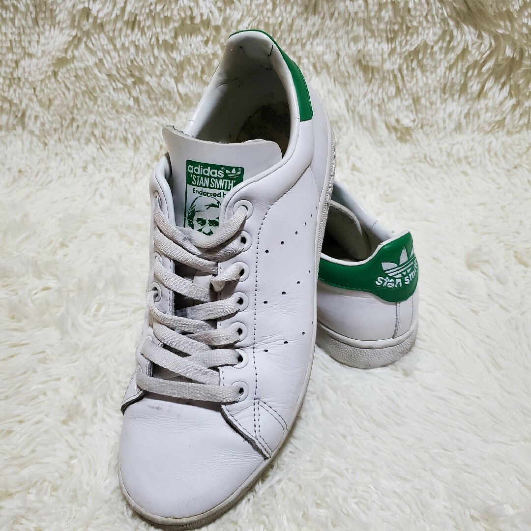 adidas(アディダス)の90s　希少レア　アディダス スタンスミス 白/緑 ビンテージ　034685 メンズの靴/シューズ(スニーカー)の商品写真
