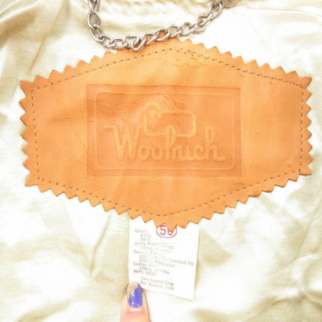 WOOLRICH(ウールリッチ)のXL★古着 ウールリッチ WOOLRICH 長袖 コート メンズ 大きいサイズ 濃ベージュ他 カーキ 内側ファー 23dec11 中古 アウター メンズのジャケット/アウター(ダッフルコート)の商品写真