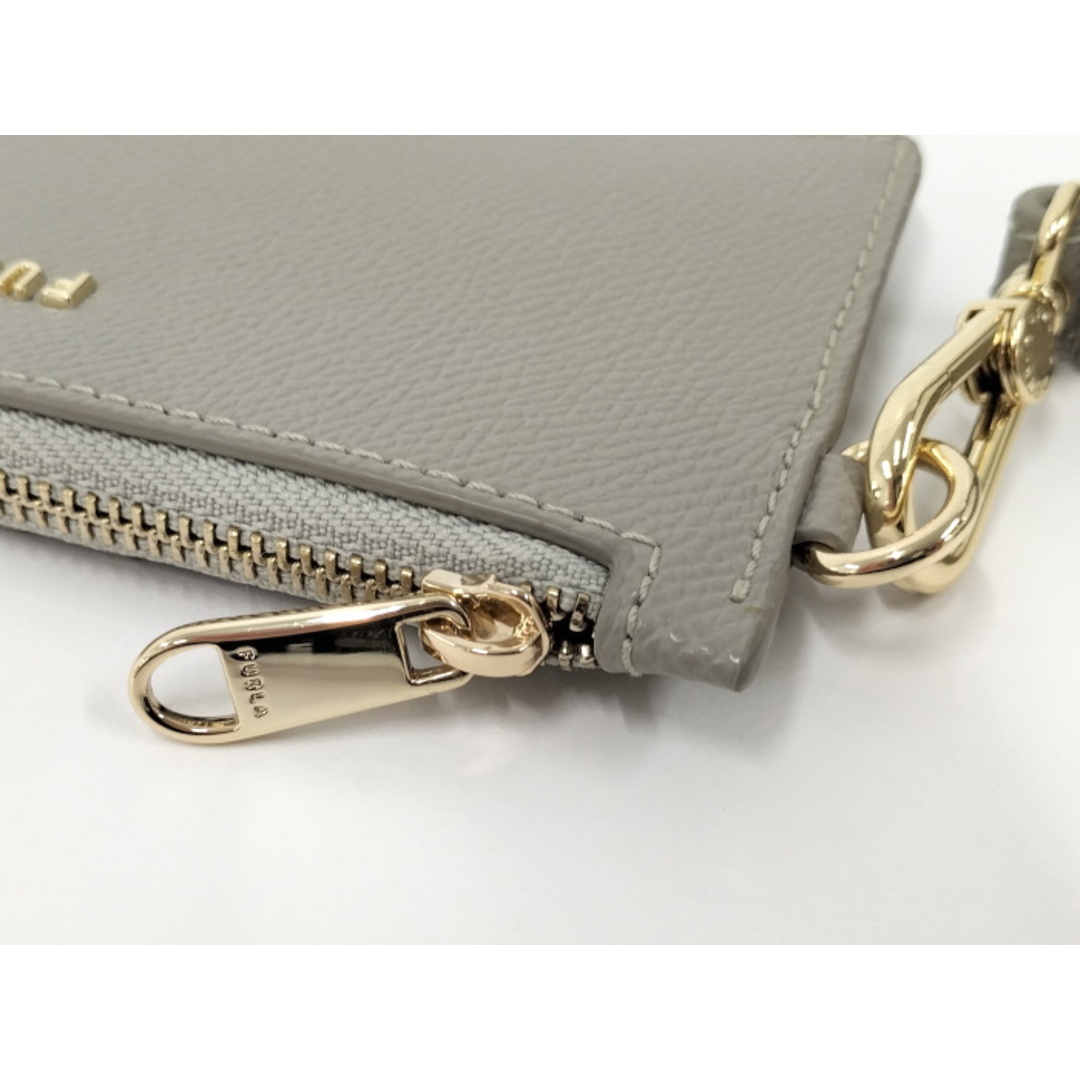 FURLA - FURLA カードケース コインケース レザー グレーの通販 FURLA - FURLA カードケース コインケース レザー グレーの通販