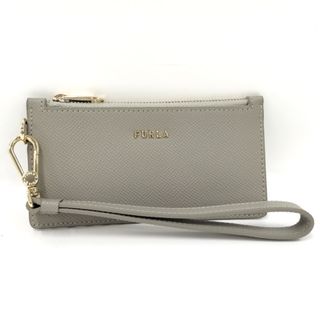 FURLA - FURLA カードケース コインケース レザー グレーの通販 FURLA - FURLA カードケース コインケース レザー グレーの通販