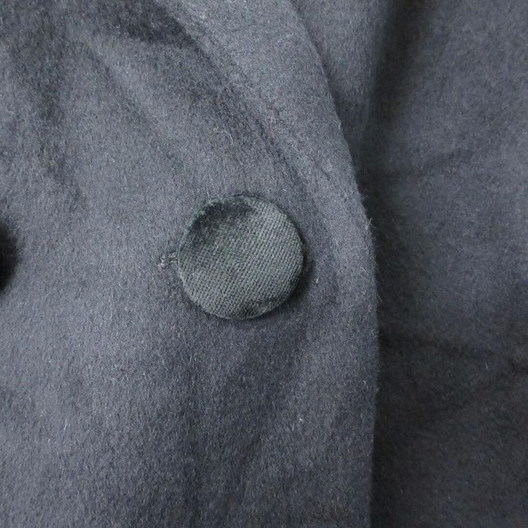 XL★古着 長袖 ウール ジャケット メンズ 90年代 90s ロング丈 USA製 黒 ブラック 23dec13 中古 アウター メンズのジャケット/アウター(ダッフルコート)の商品写真