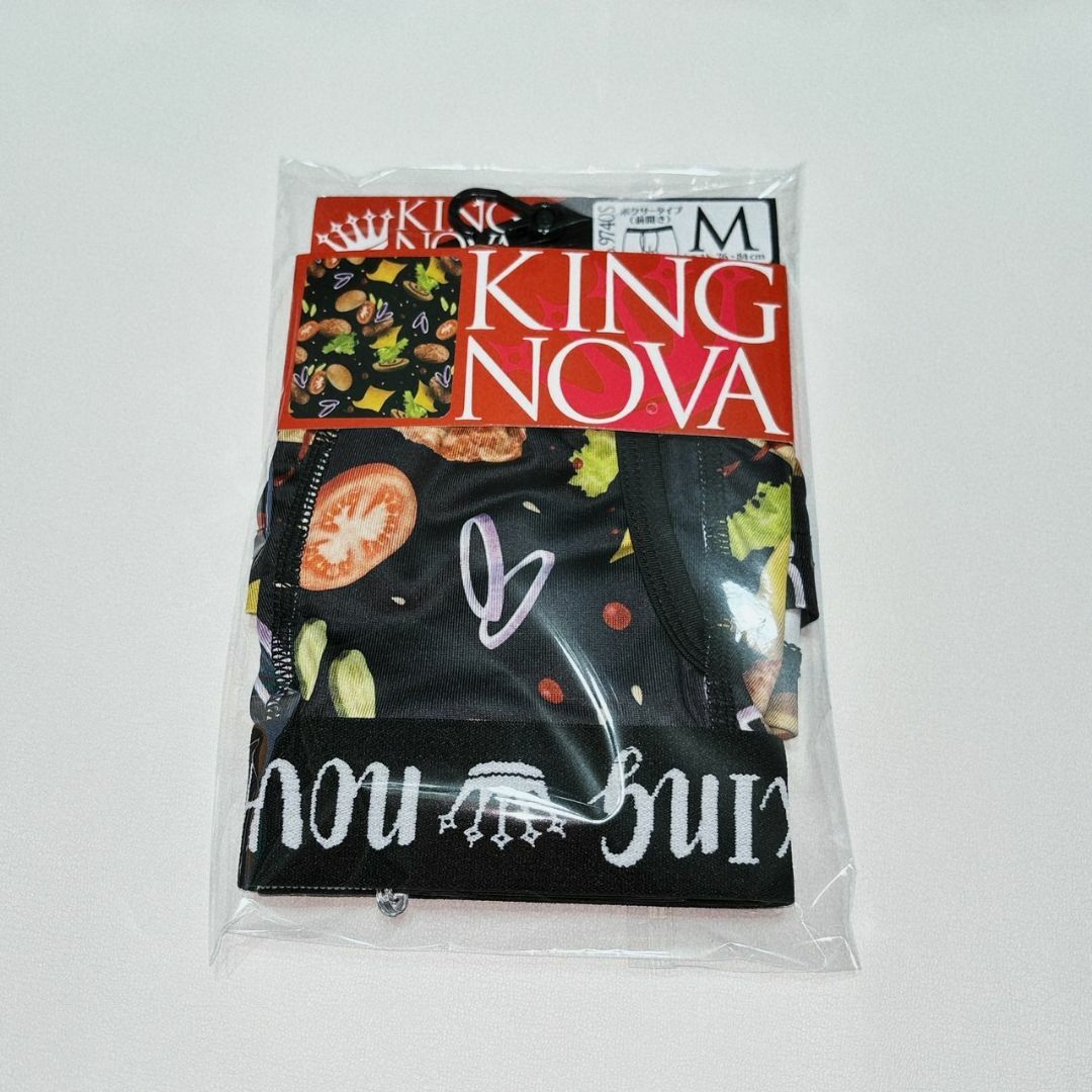 M✿KINGNOVA✿メンズ ボクサー 前開き＜ハンバーガー＞✿9740S メンズのアンダーウェア(ボクサーパンツ)の商品写真