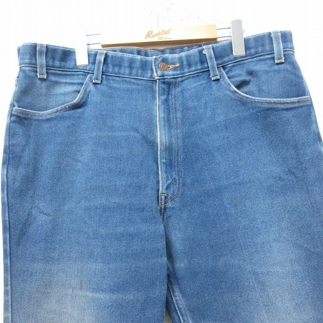 Levi's(リーバイス)のW40★古着 リーバイス Levis ジーンズ メンズ 00年代 00s 大きいサイズ 紺 ネイビー デニム 23dec15 中古 ボトムス ジーパン Gパン ロング パンツ メンズのパンツ(ワークパンツ/カーゴパンツ)の商品写真