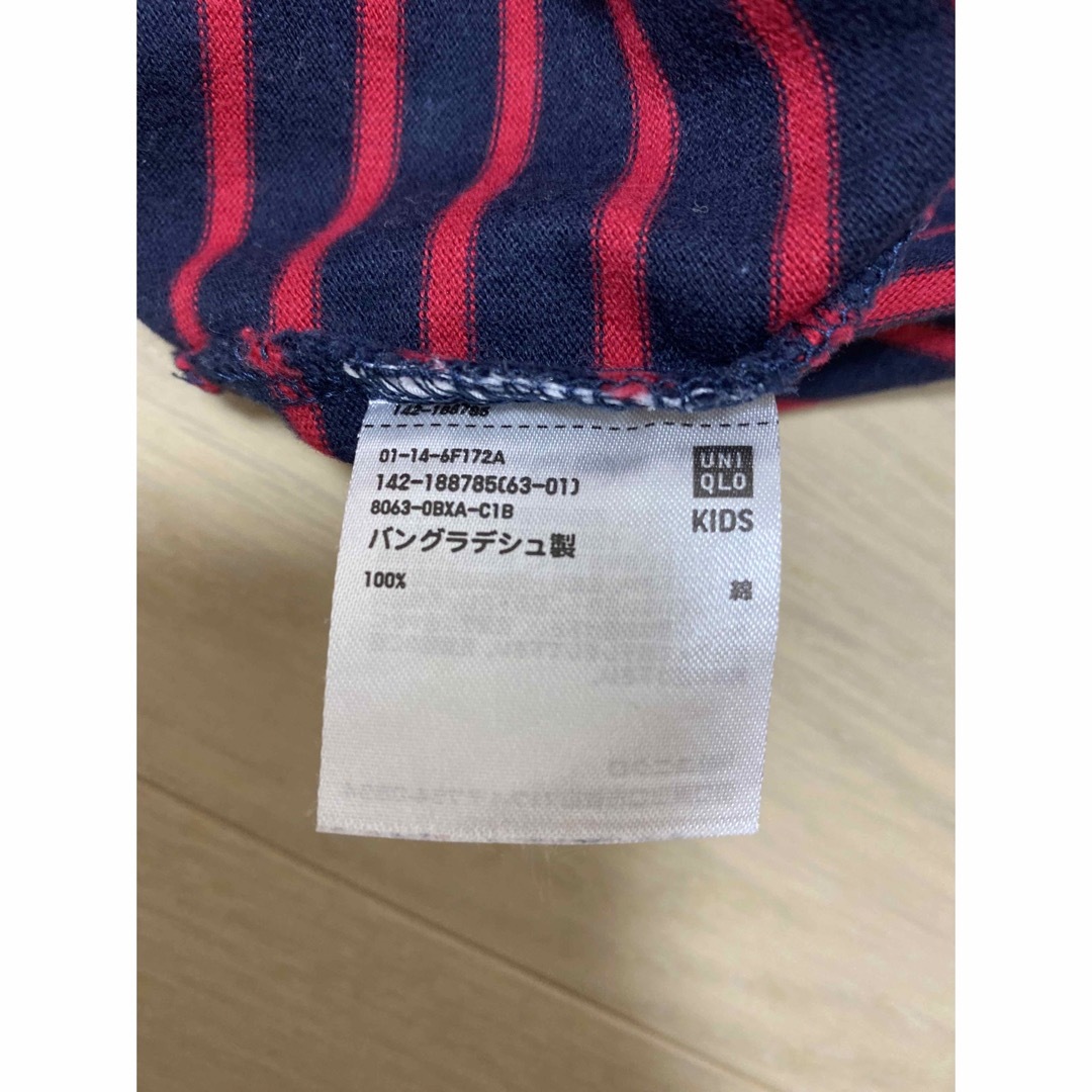 UNIQLO(ユニクロ)のユニクロ 長袖カットソー トップス 140cm キッズ/ベビー/マタニティのキッズ服男の子用(90cm~)(Tシャツ/カットソー)の商品写真