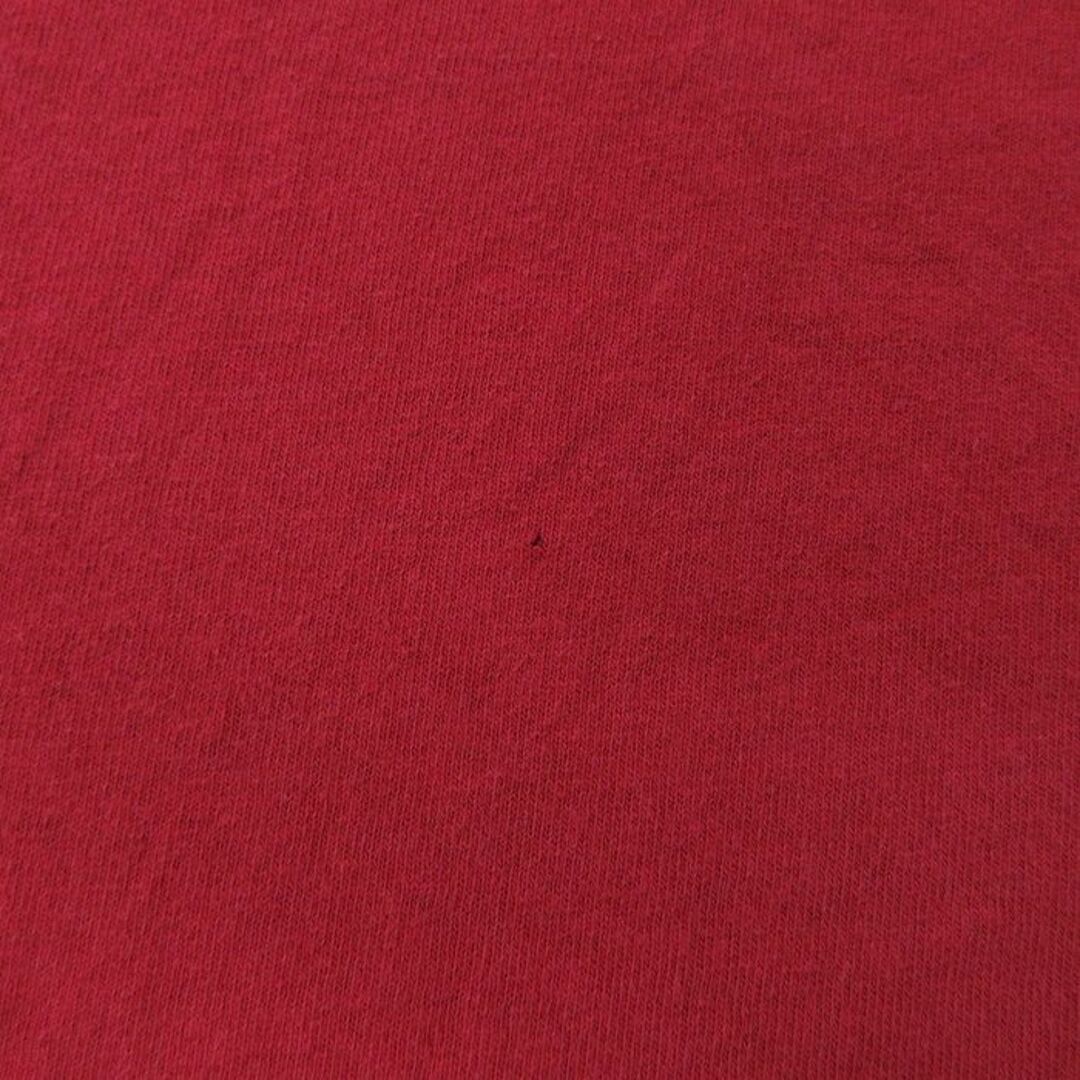 NAUTICA(ノーティカ)のL★古着 ノーティカ NAUTICA 長袖 ビンテージ ブランド Tシャツ メンズ 90年代 90s ビッグロゴ コットン クルーネック USA製 赤 レッド 23dec13 中古 メンズのトップス(Tシャツ/カットソー(半袖/袖なし))の商品写真