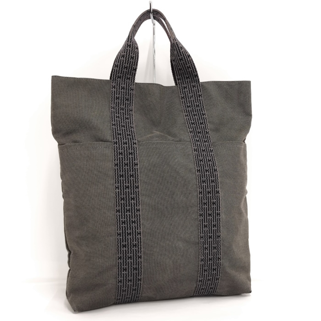 HERMES◇エールライン/トートバッグ/キャンバス/グレー - その他 HERMES◇エールライン/トートバッグ/キャンバス/グレー - その他