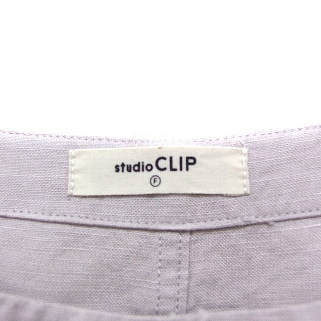 STUDIO CLIP(スタディオクリップ)のスタディオクリップ Studio Clip リネンブレンド ワンピース 半袖 レディースのワンピース(ミニワンピース)の商品写真