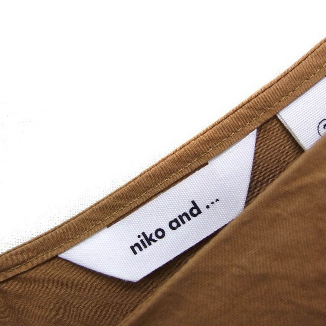 niko and...(ニコアンド)のニコアンド Niko and.. ツイスト シャツ ブラウス 七分袖 無地 綿 レディースのトップス(その他)の商品写真