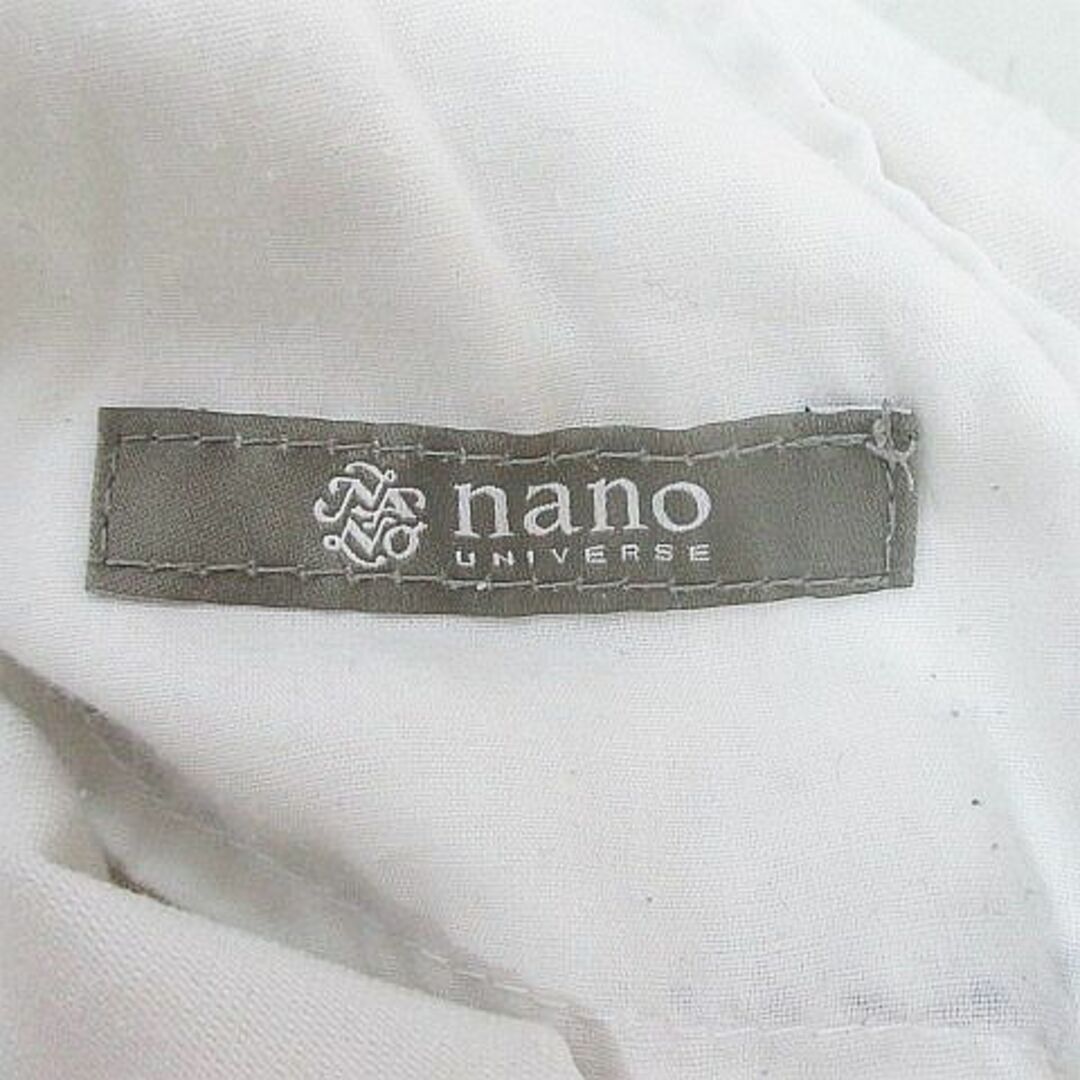 nano・universe(ナノユニバース)のnano universe ロング丈 ワークパンツ L 白系 ホワイト ジップ メンズのパンツ(ワークパンツ/カーゴパンツ)の商品写真
