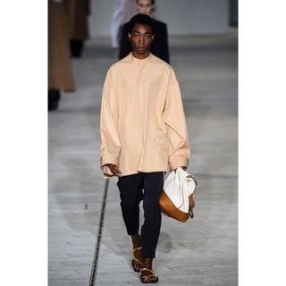 ジルサンダー(Jil Sander)のJILSANDER ジルサンダー　18ss バンドカラーシャツ(シャツ)