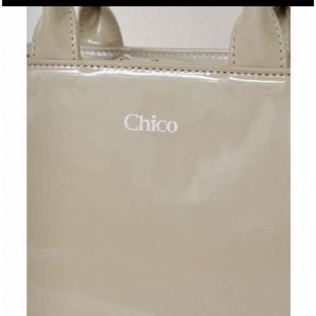 who's who Chico(フーズフーチコ)のChicoエナメルミニトートバッグ chicoバッグ  ショルダーバッグ　 レディースのバッグ(ショルダーバッグ)の商品写真