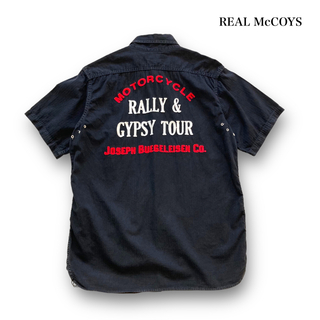 【REAL McCOYS】リアルマッコイズ BUCO 半袖ワークシャツ 刺繍