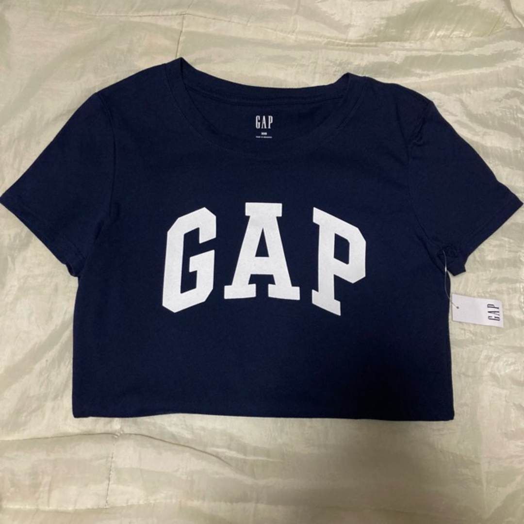 GAP(ギャップ)の新品タグ付き☆GAPロゴ半袖ＴシャツXXS紺ネイビーギャップホリスターアバクロ レディースのトップス(Tシャツ(半袖/袖なし))の商品写真