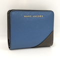 MARC JACOBS コンパクトウォレット 二つ折り財布 レザー ブルー