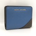 MARC JACOBS コンパクトウォレット 二つ折り財布 レザー ブルー