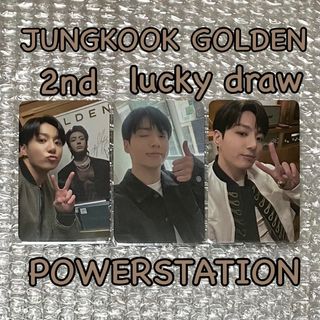 ボウダンショウネンダン(防弾少年団(BTS))のBTS JUNGKOOK ジョングク 2nd 'GOLDEN' パワステ トレカ(アイドルグッズ)