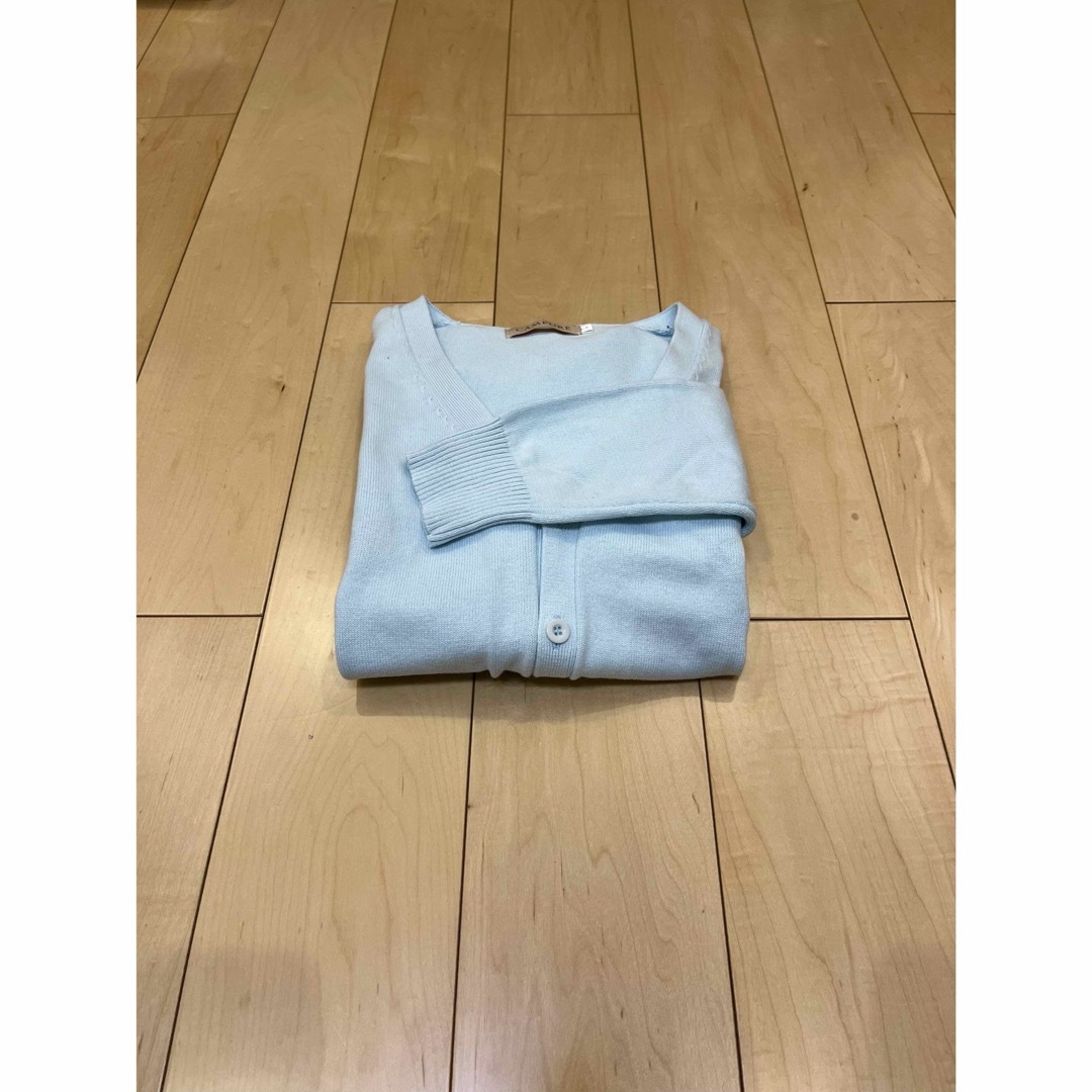 4/2迄☆vintage ice blue long cardigan レディースのトップス(カーディガン)の商品写真