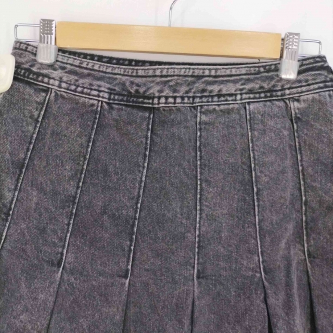 ZARA(ザラ)のZARA(ザラ) Pleated Denim Mini Skirt Blac レディースのスカート(その他)の商品写真