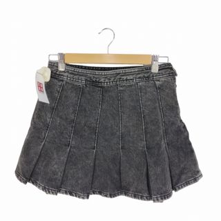 ザラ(ZARA)のZARA(ザラ) Pleated Denim Mini Skirt Blac(その他)