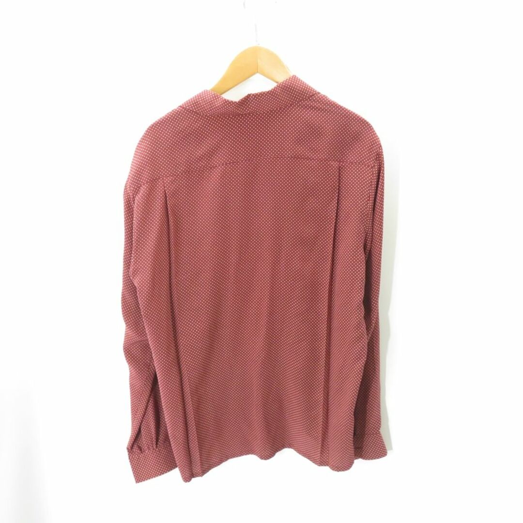 Saint Laurent(サンローラン)のSAINT LAURENT PARIS L/S DOT SILK SHIRT BURGUNDY 397002 Size-38  メンズのトップス(シャツ)の商品写真