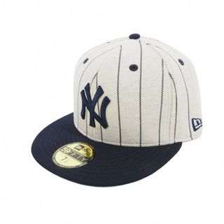 ニューエラー(NEW ERA)のニューエラ 59FIFTY ヤンキース キャップ ストライプ 7 2/1 (その他)