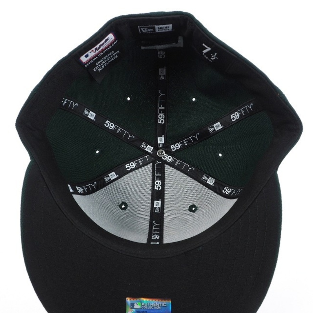NEW ERA(ニューエラー)のニューエラ 59FIFTY アスレチックス キャップ 7 2/1 グリーン メンズの帽子(その他)の商品写真