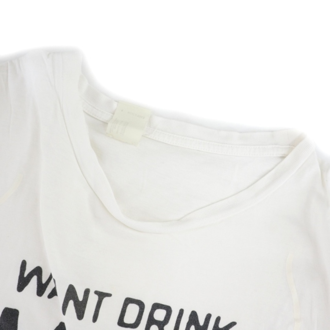 N.HOOLYWOOD(エヌハリウッド)のミスターハリウッド プリントTシャツ カットソー 半袖 胸ポケット 36 白 メンズのトップス(Tシャツ/カットソー(半袖/袖なし))の商品写真