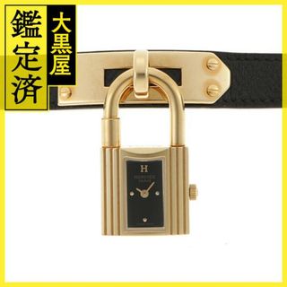 エルメス(Hermes)のエルメス 時計 ケリーウォッチ クオーツ GP/レザー ブラック【434】(腕時計)