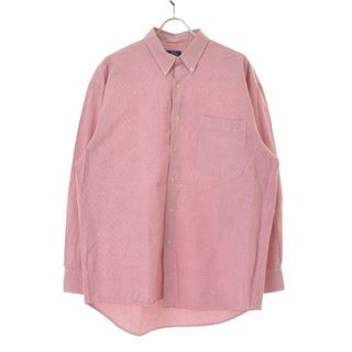 【GAP】ポルトガル製 OLD ハウンドトゥース ボタンダウン長袖シャツ