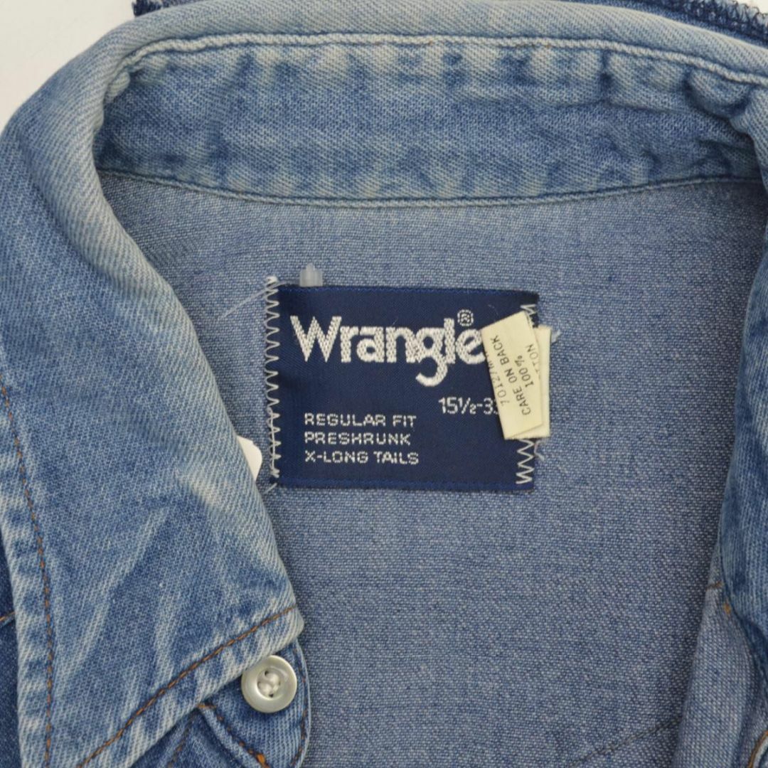 Wrangler(ラングラー)の【WRANGLER】80s 70127MW デニムウエスタン長袖シャツ メンズのトップス(シャツ)の商品写真