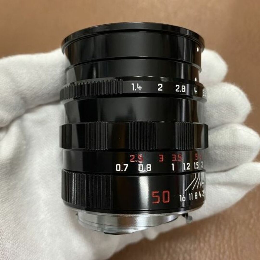 LEICA(ライカ)のSummilux M50mm f1.4 Black Paint ペイント スマホ/家電/カメラのカメラ(レンズ(単焦点))の商品写真