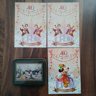 ミラコスタ 40周年 ポストカード ミッキーマウス チップとデール(キャラクターグッズ)