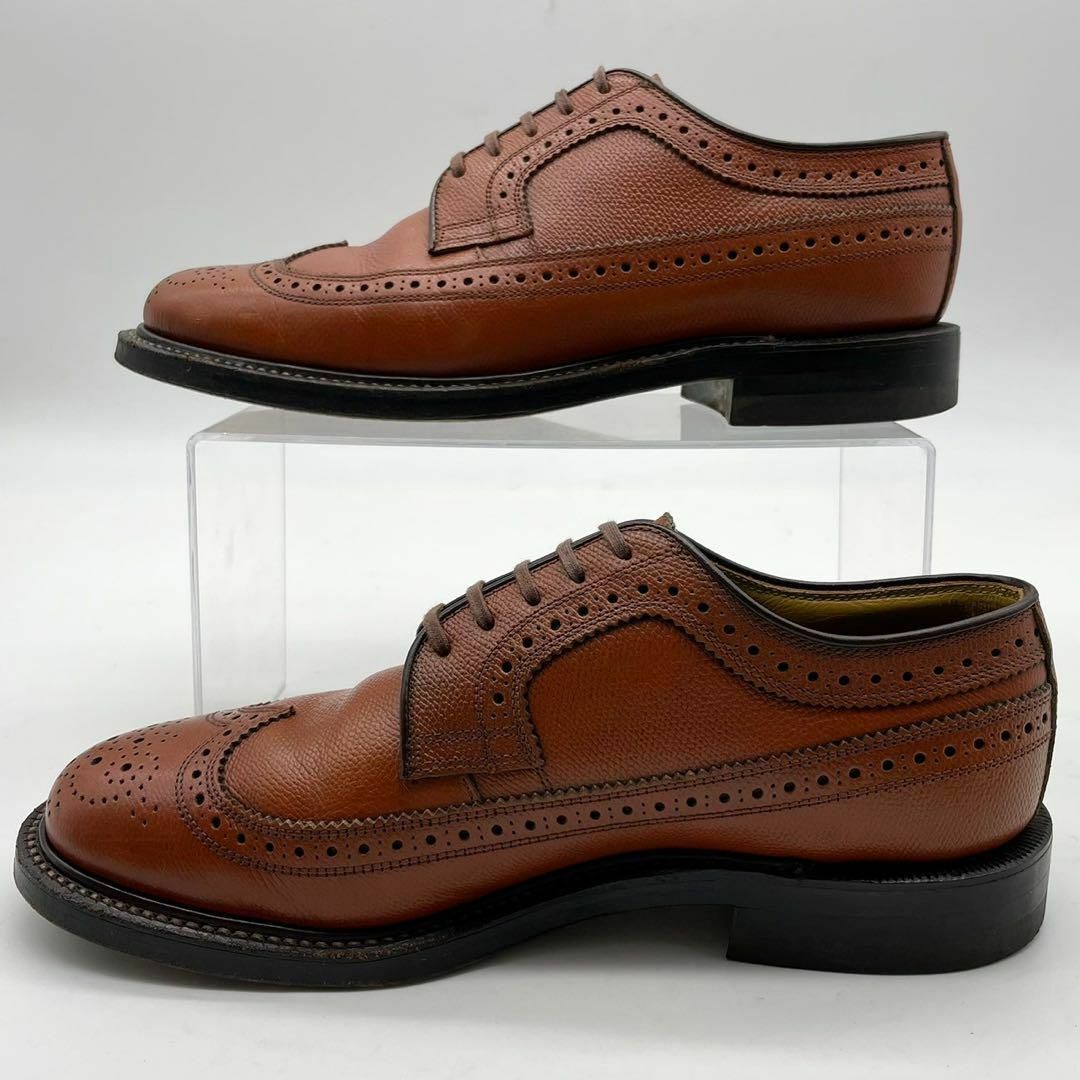 REGAL(リーガル)のリーガル インペリアルグレード 革靴 ウイングチップ メダリオン ブラウン 24 メンズの靴/シューズ(ドレス/ビジネス)の商品写真