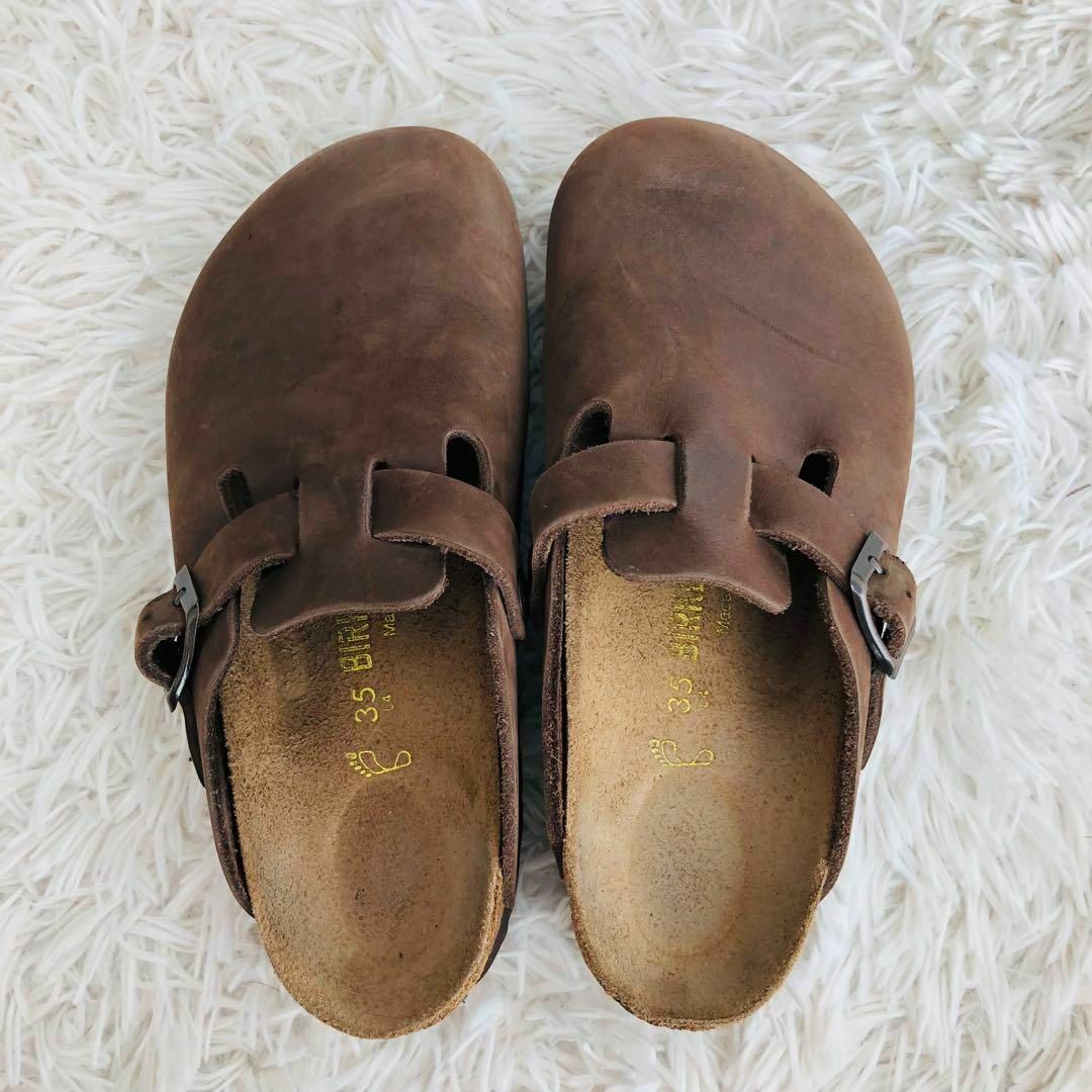 BIRKENSTOCK(ビルケンシュトック)のBIRKENSTOCKビルケンシュトックボストンレザーダークブラウン35 レディースの靴/シューズ(サンダル)の商品写真