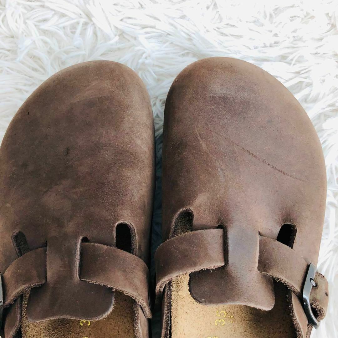 BIRKENSTOCK(ビルケンシュトック)のBIRKENSTOCKビルケンシュトックボストンレザーダークブラウン35 レディースの靴/シューズ(サンダル)の商品写真