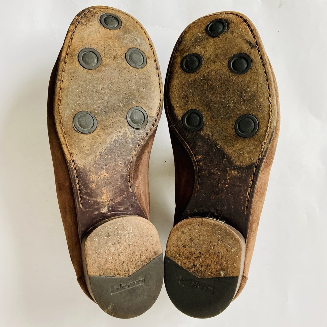 Salvatore Ferragamo(サルヴァトーレフェラガモ)のサルバトーレ フェラガモ 茶色 コインローファー 25.5cm 除菌・消臭済み メンズの靴/シューズ(ドレス/ビジネス)の商品写真