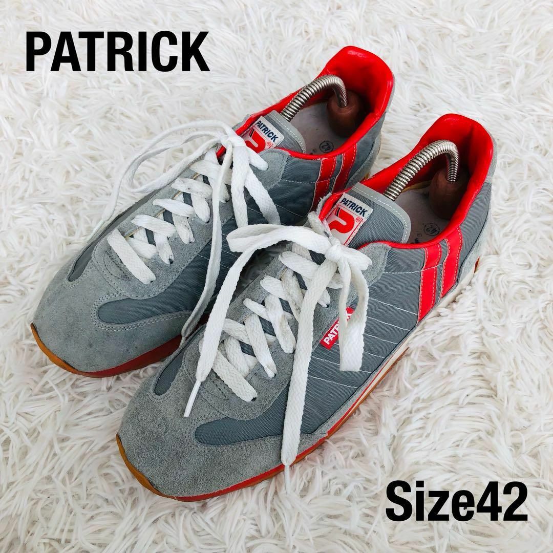 PATRICK(パトリック)のPATRICKパトリック　スニーカー　マラソン　グレー42 メンズの靴/シューズ(スニーカー)の商品写真