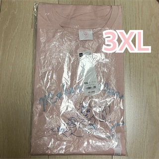 ジーユー(GU)のGU おぱんちゅうさぎ　グラフィックTシャツ　3XL ピンク　Tシャツ(Tシャツ(半袖/袖なし))