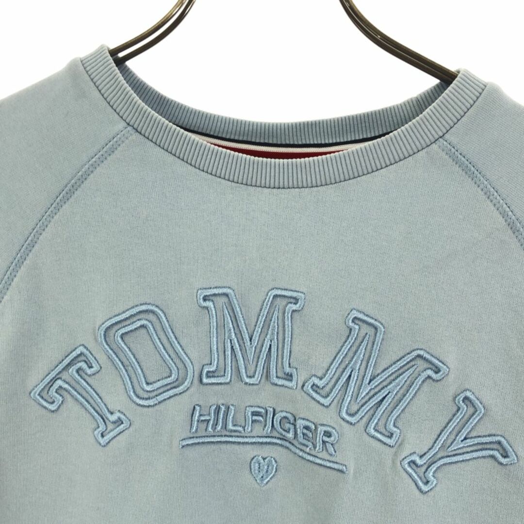 TOMMY HILFIGER(トミーヒルフィガー)のトミーヒルフィガー 長袖 トレーナー 152 ライトブルー TOMMY HILFIGER スウェット キッズ 古着 【240323】 キッズ/ベビー/マタニティのキッズ服男の子用(90cm~)(その他)の商品写真