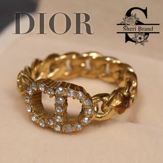 クリスチャンディオール(Christian Dior)のディオール GP×ラインストーンクレール ディー リュヌ リング(リング(指輪))